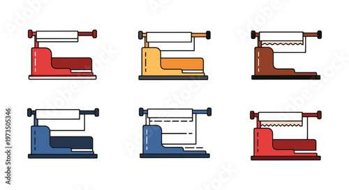 Plastic Wrap Holder Line art modern abstract minimal shapes