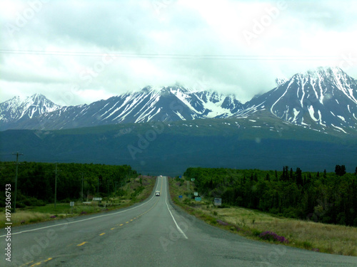 The northern road in summer, Alaska, USA
