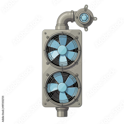 Industrial Cooling System 3d Icon