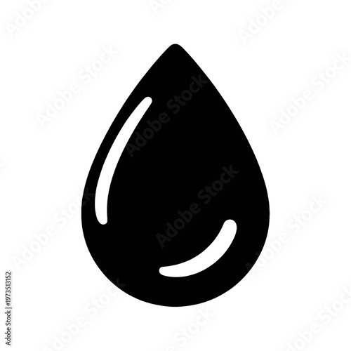 Minimalist Water Drop Line Icon