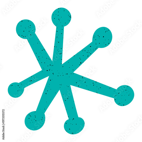 Textured Starburst Shape