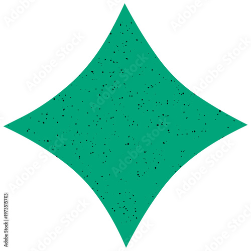 Green Textured Sparkle Shape