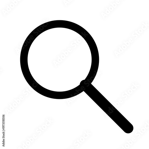 magnifying glass isolated on white