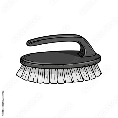 Ergonomic Scrub Brush with Stiff Bristles for Cleaning Tasks