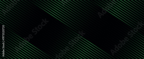 green dynamic abstract vector background with diagonal lines. Trendy classic color. 3d cover business presentation banner for sale evening party event.
