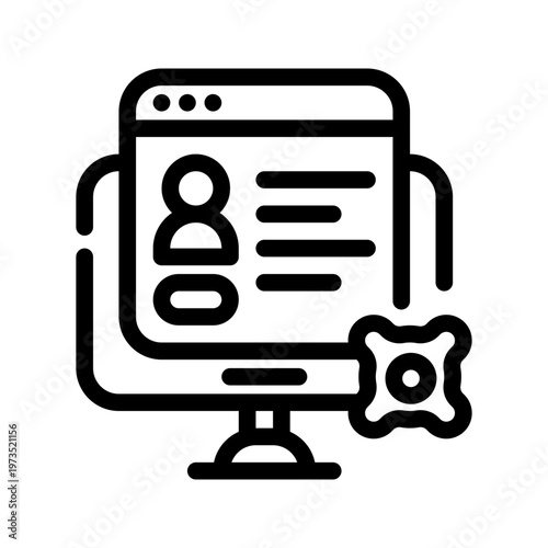 icon data management with style outline