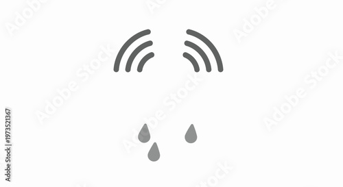 Sad Face with WiFi Signal.