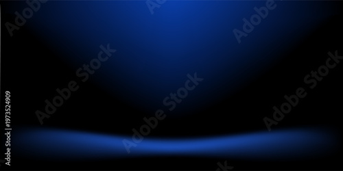 Highlighted blue color spotlight studio style background image
