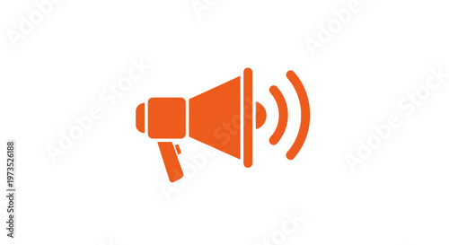 Megaphone Loudspeaker Sound Amplifier Icon.