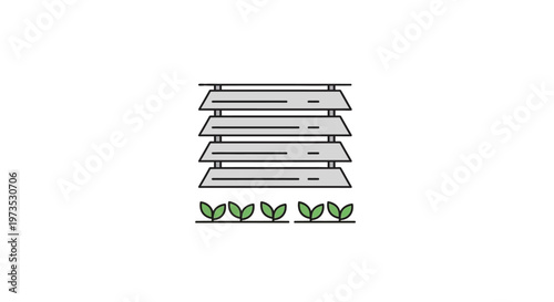 Greenhouse Layered Plant Growing System.