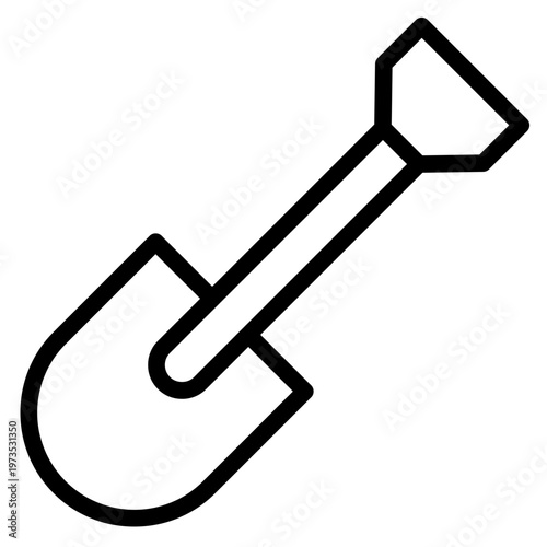 Showel icon vector graphic illustration. Suitable for website design, app, template.