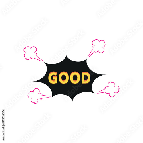 comic book speech bubble with good text