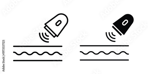 Dermatology beauty therapy for body skin icon symbol. Icon in flat style and line. Black and white