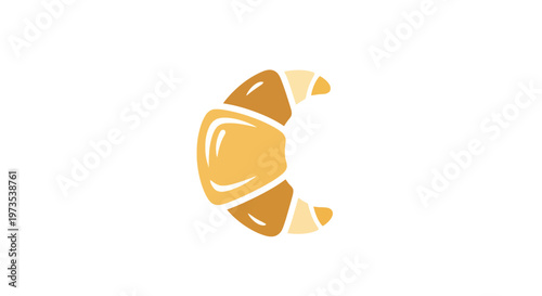 Golden Croissant Pastry Baked Food.