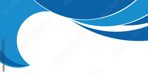 Marine pattern with stylized blue waves. Cosmetics Surf Sport Logotype concept. vector illustration