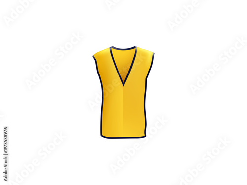 Mockup of Safety Vest Reflective shirt beware, guard, traffic shirt, safety shirt, rescue, police, security shirt