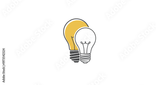 Light Bulb Idea Concept Symbol.