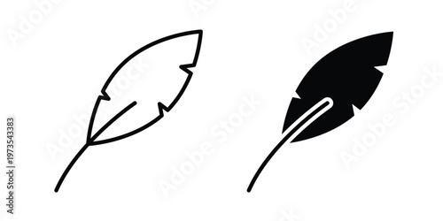 lightweight icon symbol. Icon in flat style and line. Black and white