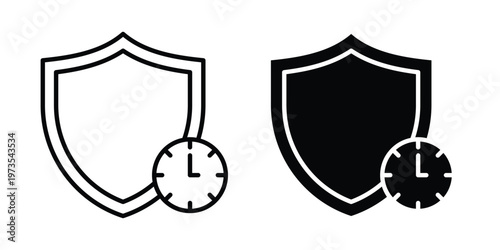 Konstfotografi Long term protection icon symbol