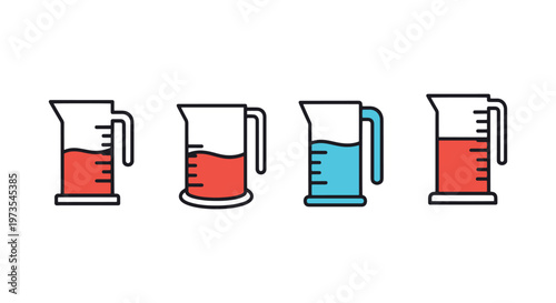Measuring Cylinder Line art abstract pattern design vector