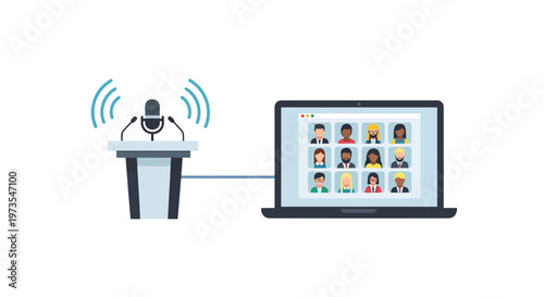 Man speaking into a microphone.