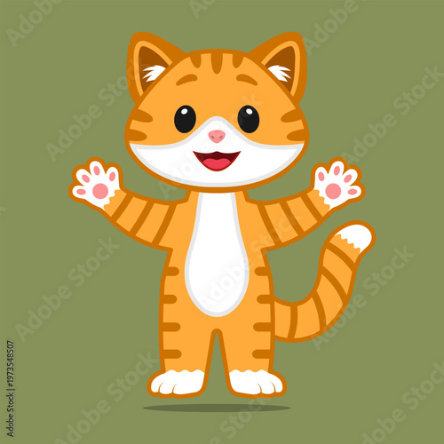 Vector image of a cat