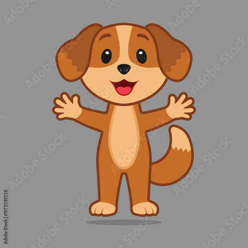 Vector image of a dog