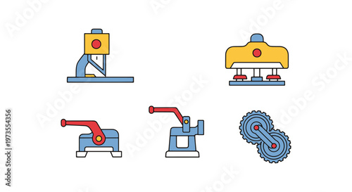 Sheet Metal Shear Line art minimal abstract shapes