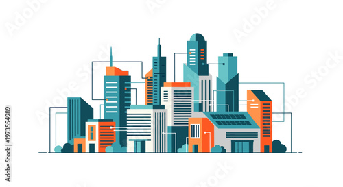 A simple illustration conveys equilibrium and stability, suitable for business concepts like balance, harmony, and strategic planning, creating a calm