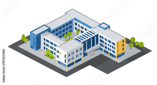 Modern abstract shapes create a dynamic, clean background. Perfect for marketing materials, website design, or conveying innovation and sleekness.