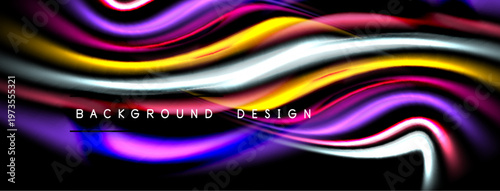 Abstract waves, vibrant colors, dynamic flow. Modern design element, perfect backdrop for projects. Smooth gradients create visual interest.