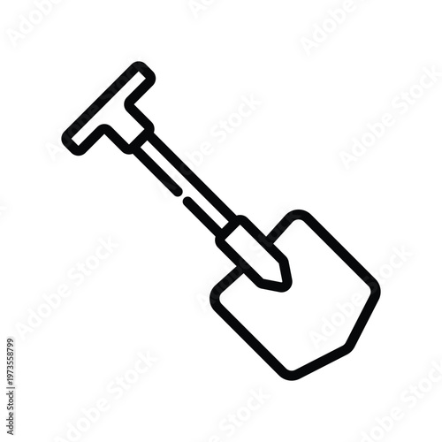 Shovel icon design template