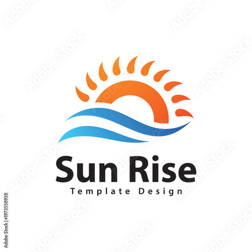 Sun  Logo Vector Design Template