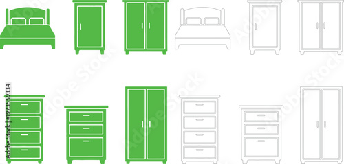 Furniture designs for bedroom storage and sleeping