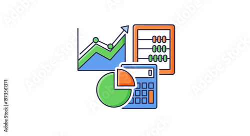 Financial Business Finance Calculator Chart.