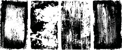 grunge wood texture backgrounds set of four rustic weathered wooden panels with rough surfaces and distressed details