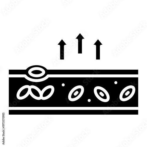 Vasodilation: Blood Vessel Widening Process Vector Icon