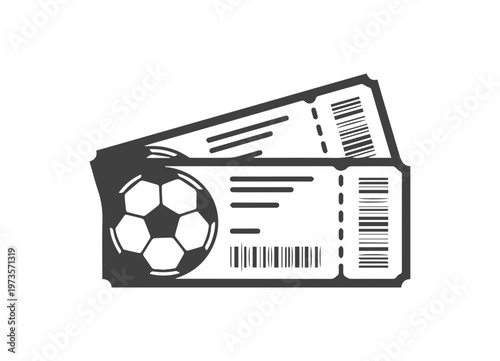  Two football tickets icon