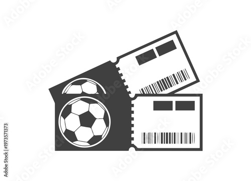  Two football tickets icon