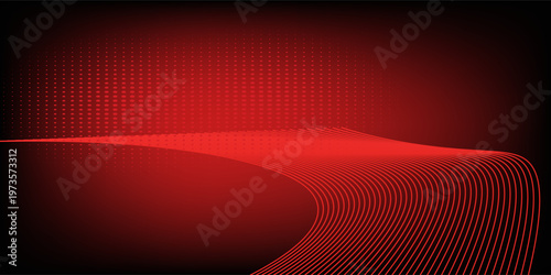 Black background and red ball