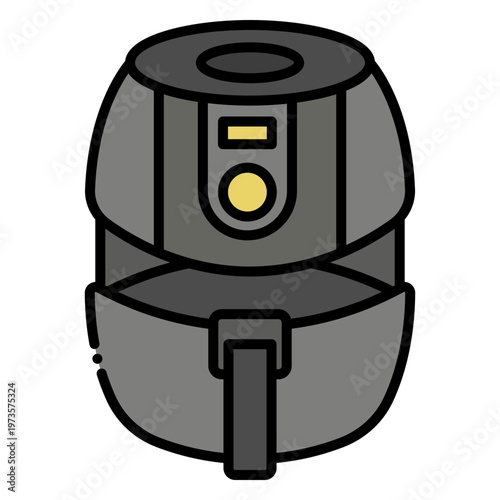 Air Fryer Vector Icon Illustration