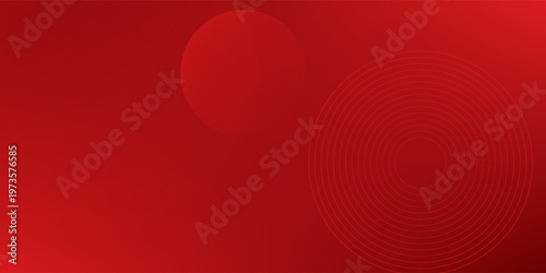 White circle geometric red abstract background. vector