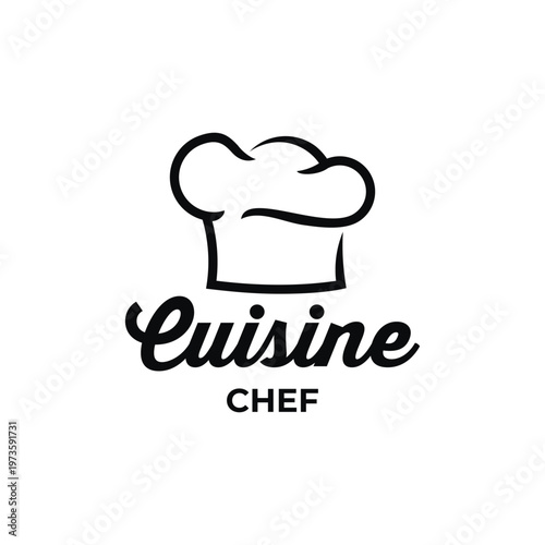 Cuisine chef eat vintage retro logo design inspiration