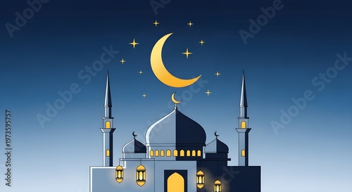mosque at night