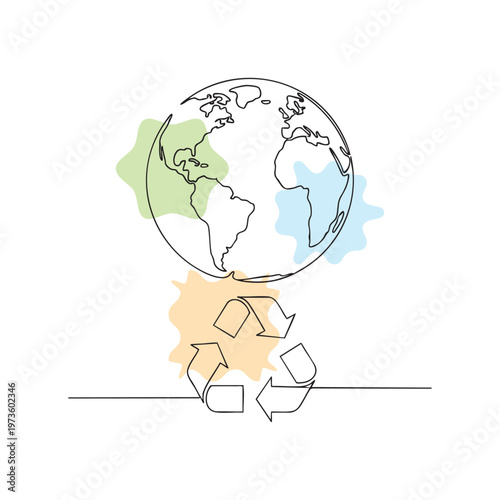 Global relocation concept with cardboard boxes and world map illustration