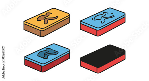 Whetstone Line art vector set minimal shapes