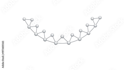 Curved technological network illustrating data connections and modern digital infrastructure