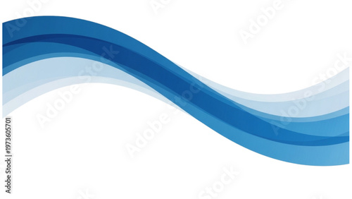 Abstract wavy blue gradient design with flowing water effect and smooth curves
