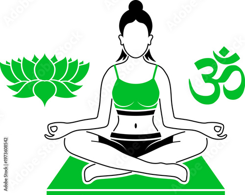 Yoga and Fitness Concept