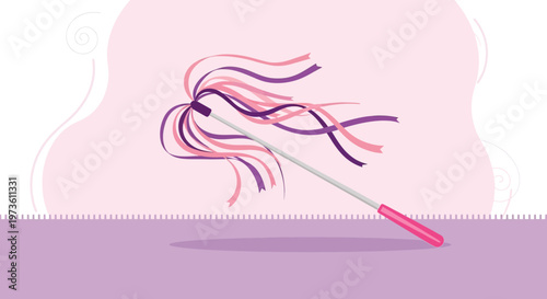 Cat Toy with Ribbons, Playful Pet Entertainment, Fun and Active Pet Accessory